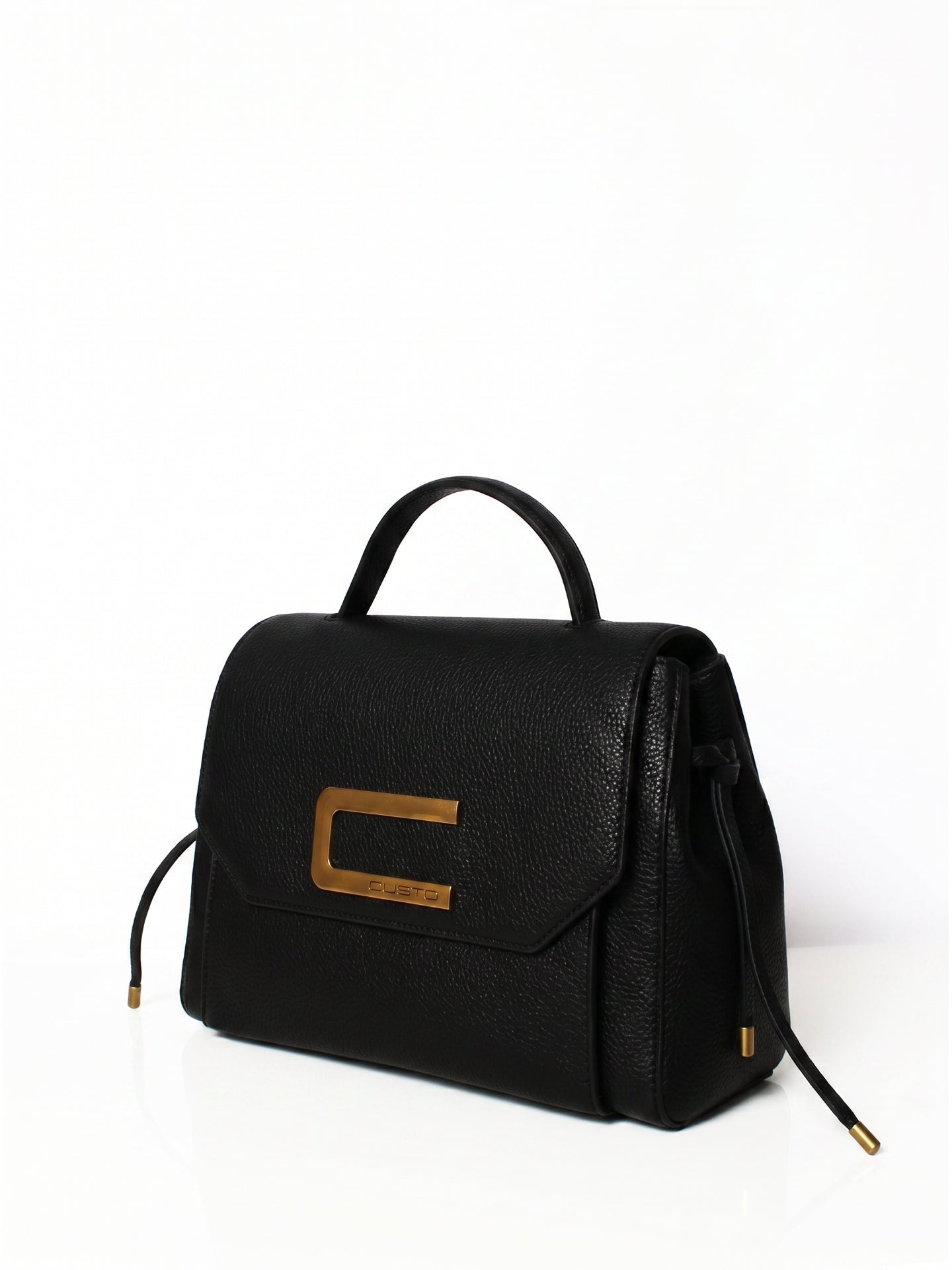 Borsa a Mano in Pelle Vegana Nero