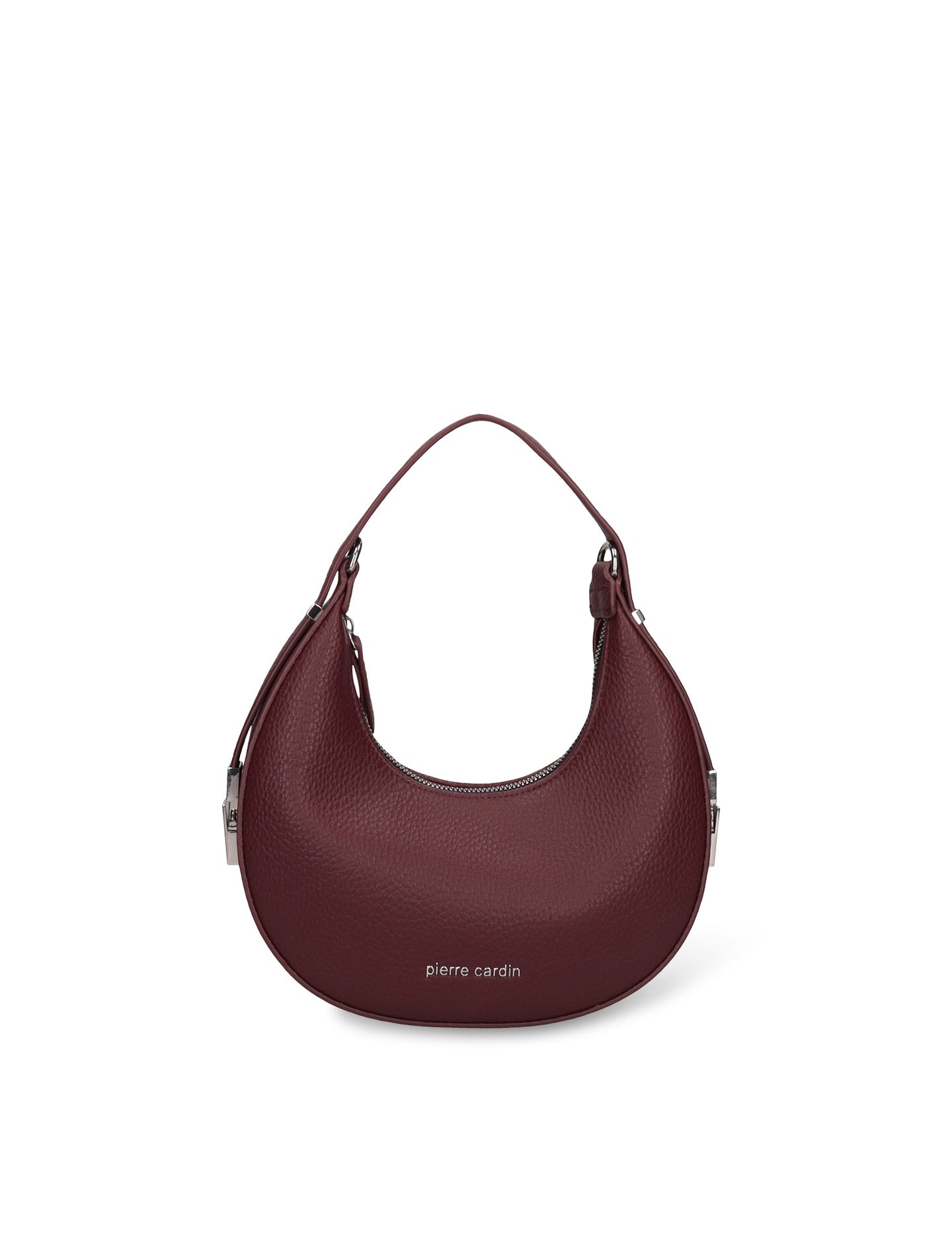 Borsa a Spalla in Pelle Vegana Bordeaux Pierre Cardin