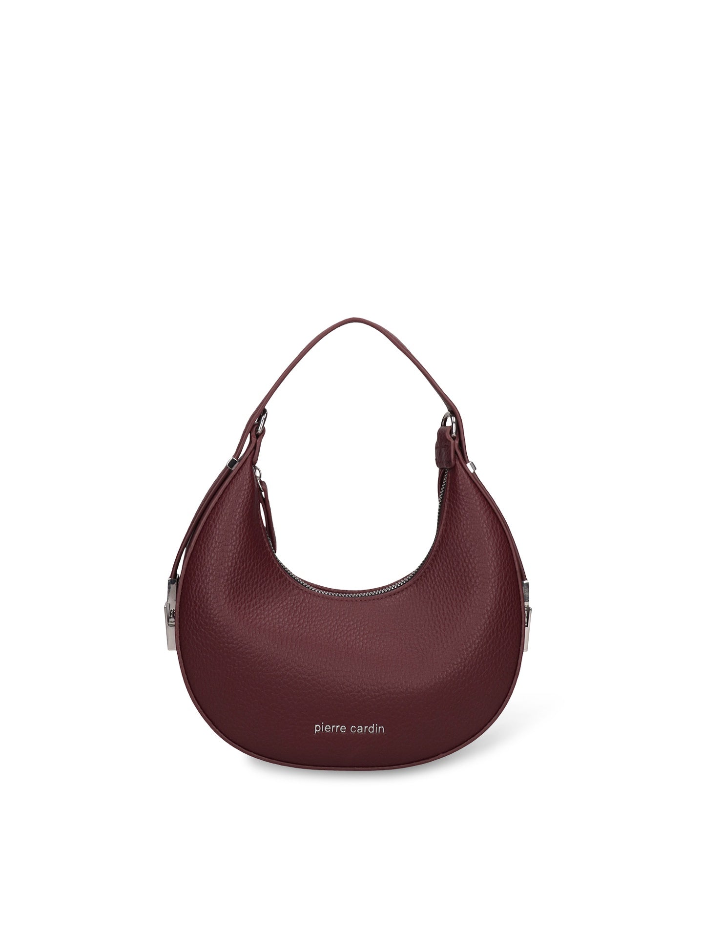 Borsa a Spalla in Pelle Vegana Bordeaux Pierre Cardin