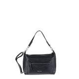Borsa a Spalla in Vera Pelle Nero Pierre Cardin