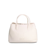 Borsa a Mano in Pelle Vegana Bianco Pierre Cardin