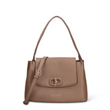 Handtasche aus braunem veganem Leder