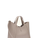 Taupe Leather Handbag