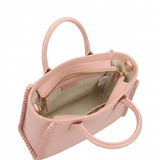 Borsa a mano in Pelle Vegana Nude