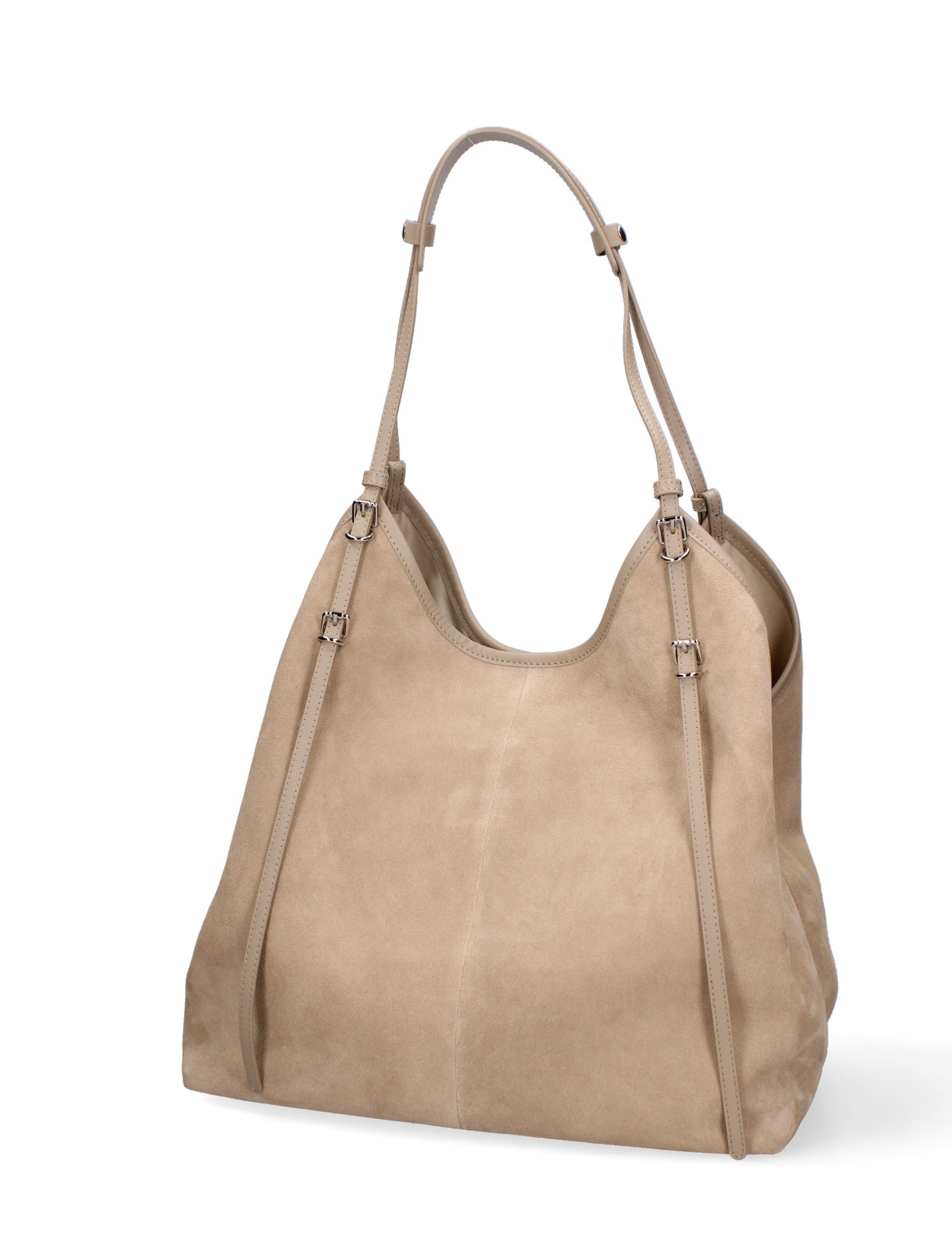 Borsa a Spalla in Vera Pelle Cappuccino