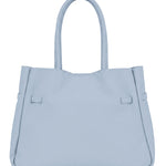 Borsa a Tracolla in Dollaro Leather Azzurro