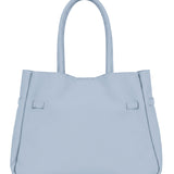 Borsa a Tracolla in Dollaro Leather Azzurro