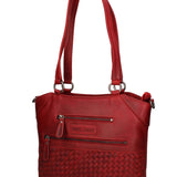 Borsa a Spalla in Vera Pelle Rosso