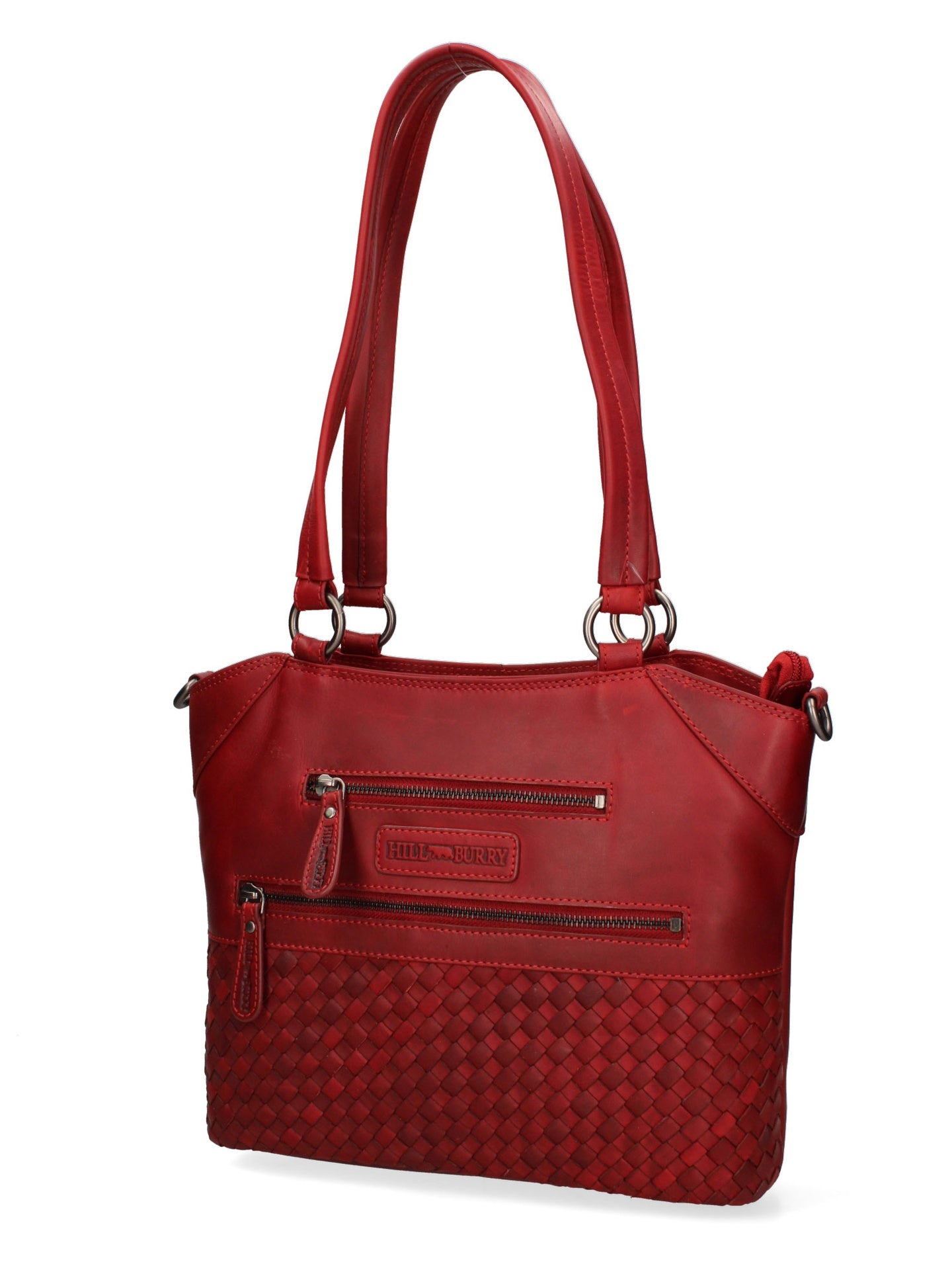 Borsa a Spalla in Vera Pelle Rosso