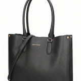 Borsa a Spalla in Pelle Vegana Nero