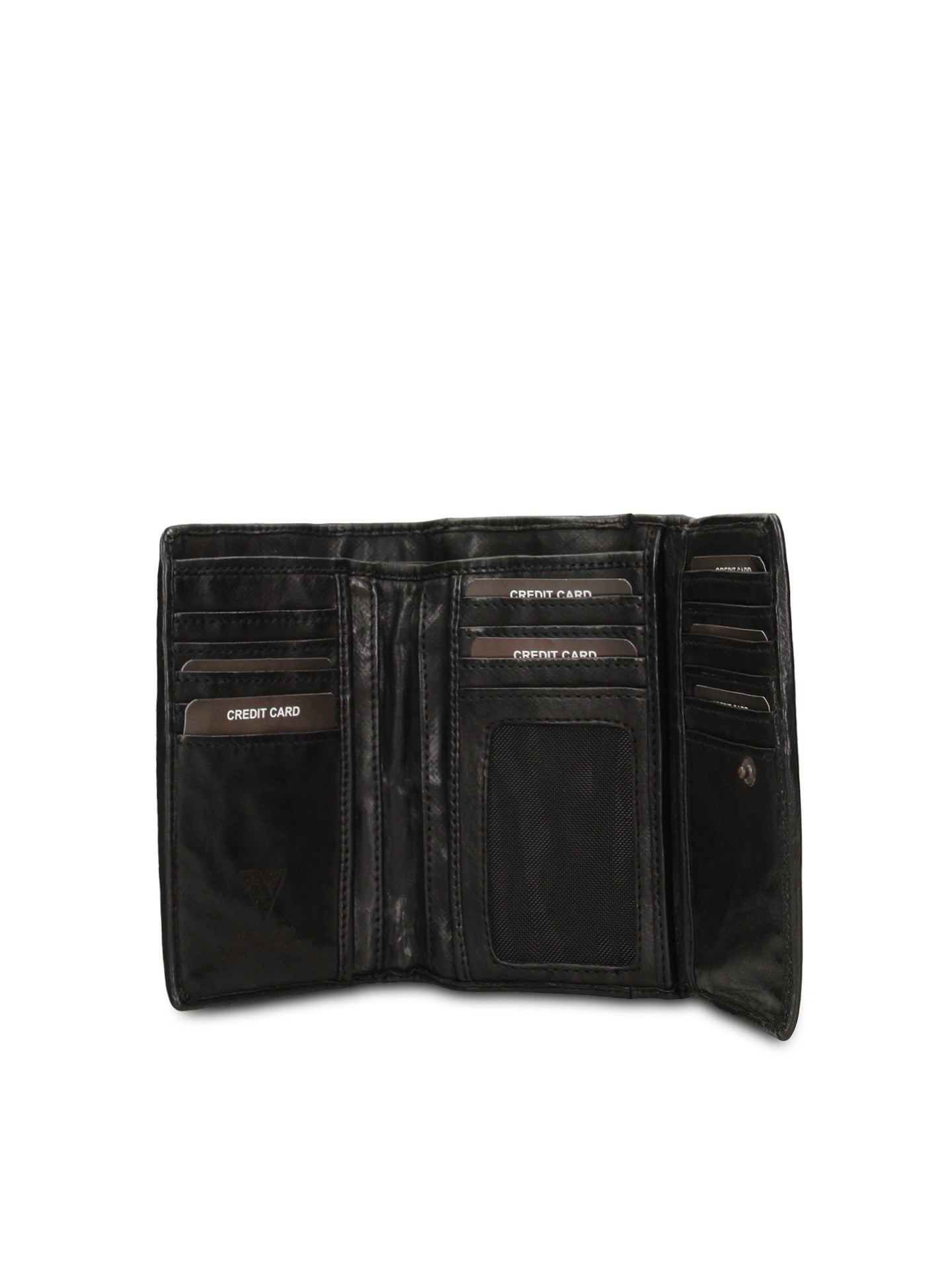 Portafoglio in Vera Pelle Nero