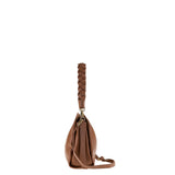 Bolso de hombro de piel auténtica