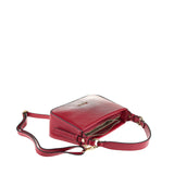 Borsa a Spalla in Vera Pelle Rubino