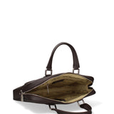 Dunkelbraune Tasche aus echtem Leder
