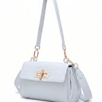 Borsa a Spalla in Pelle Vegana Blu