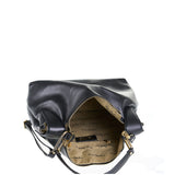 Borsa a Spalla in Vera Pelle Nero