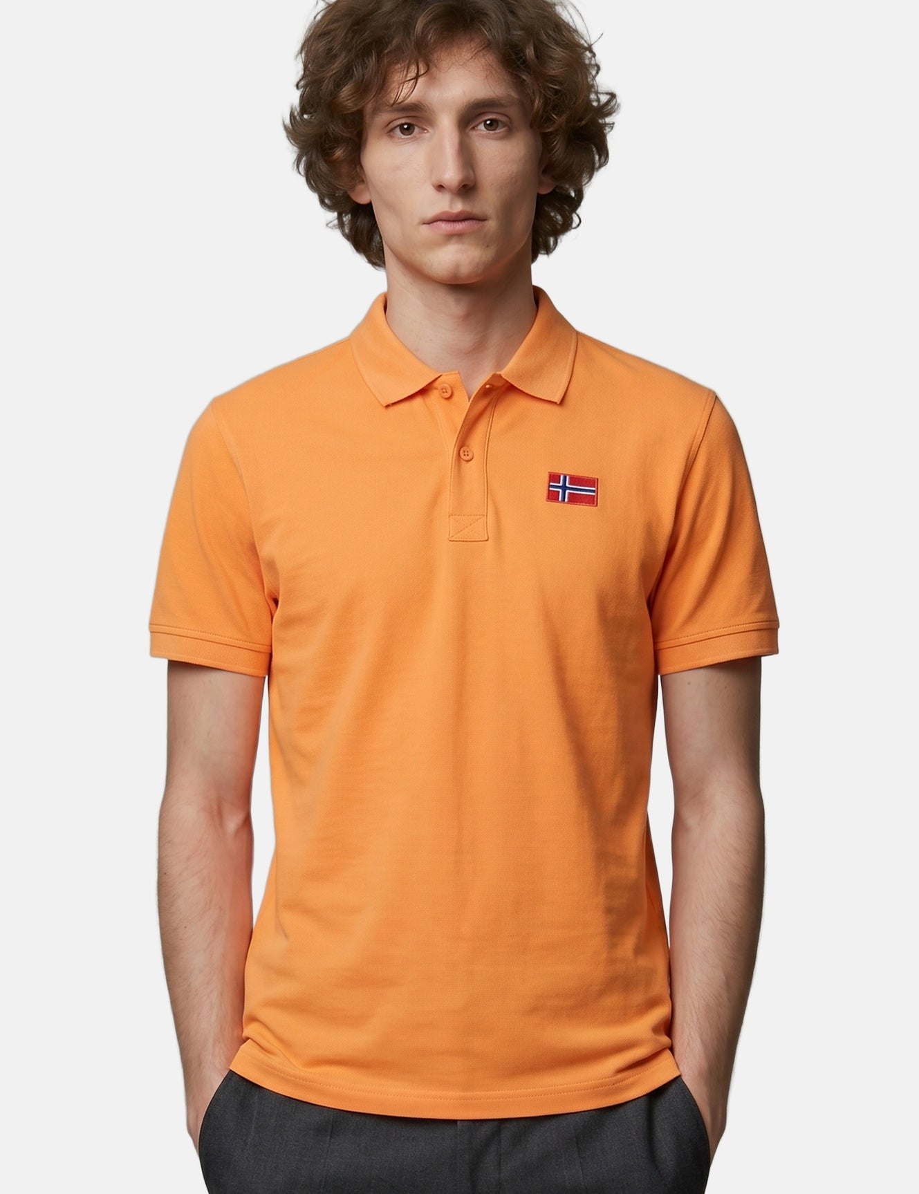 Polo in Cotone Arancione Napapijri