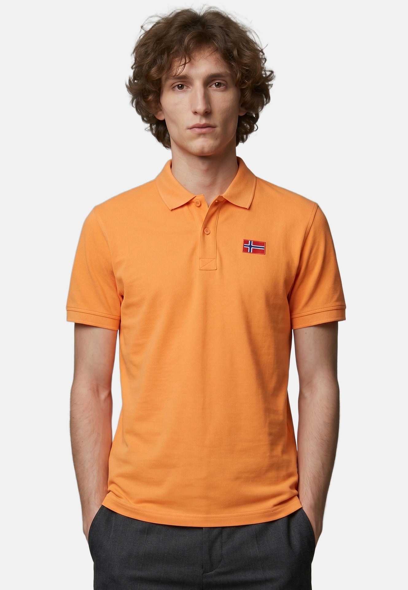 Polo in Cotone Arancione Napapijri