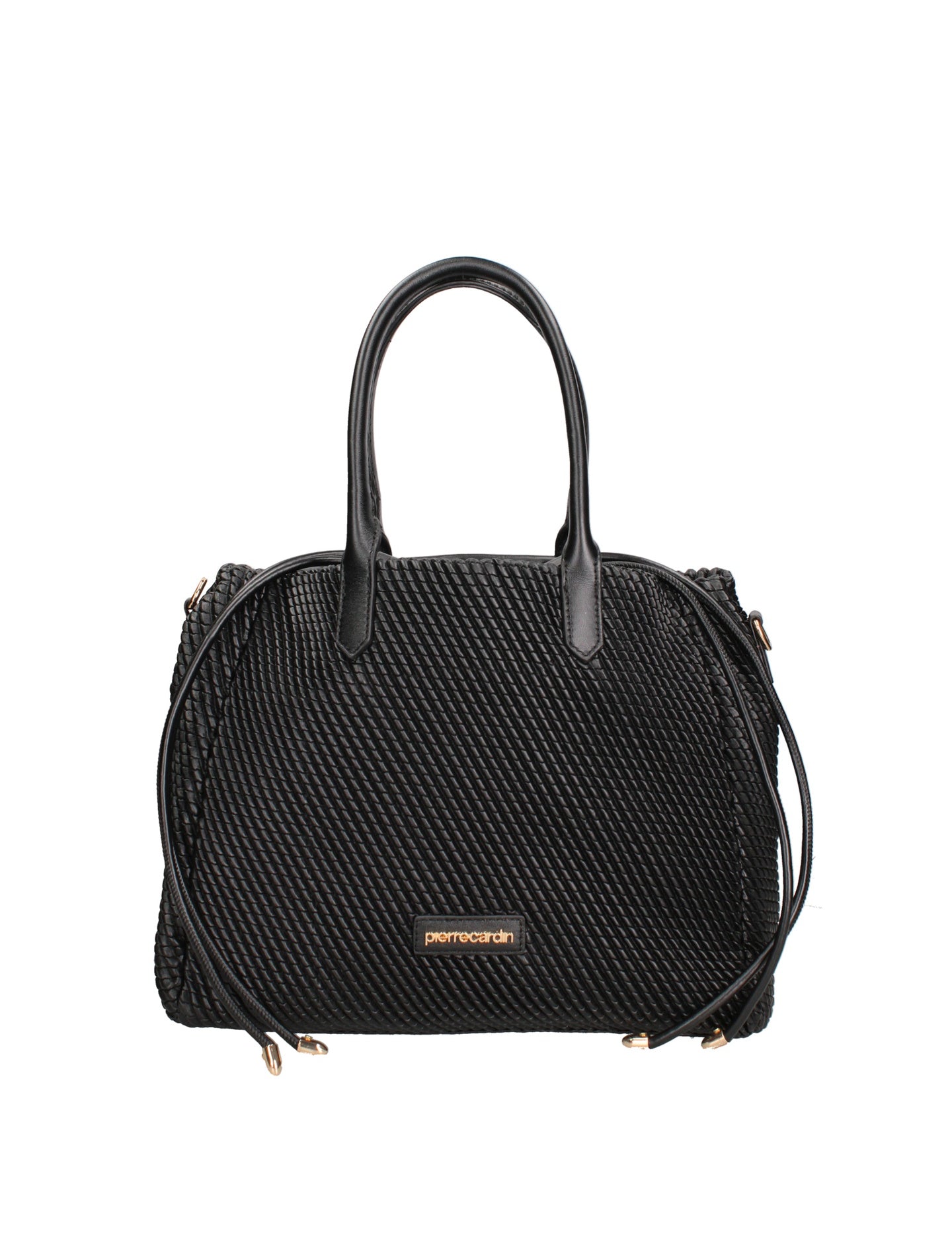 Borsa a Spalla in Polyester Nero Pierre Cardin