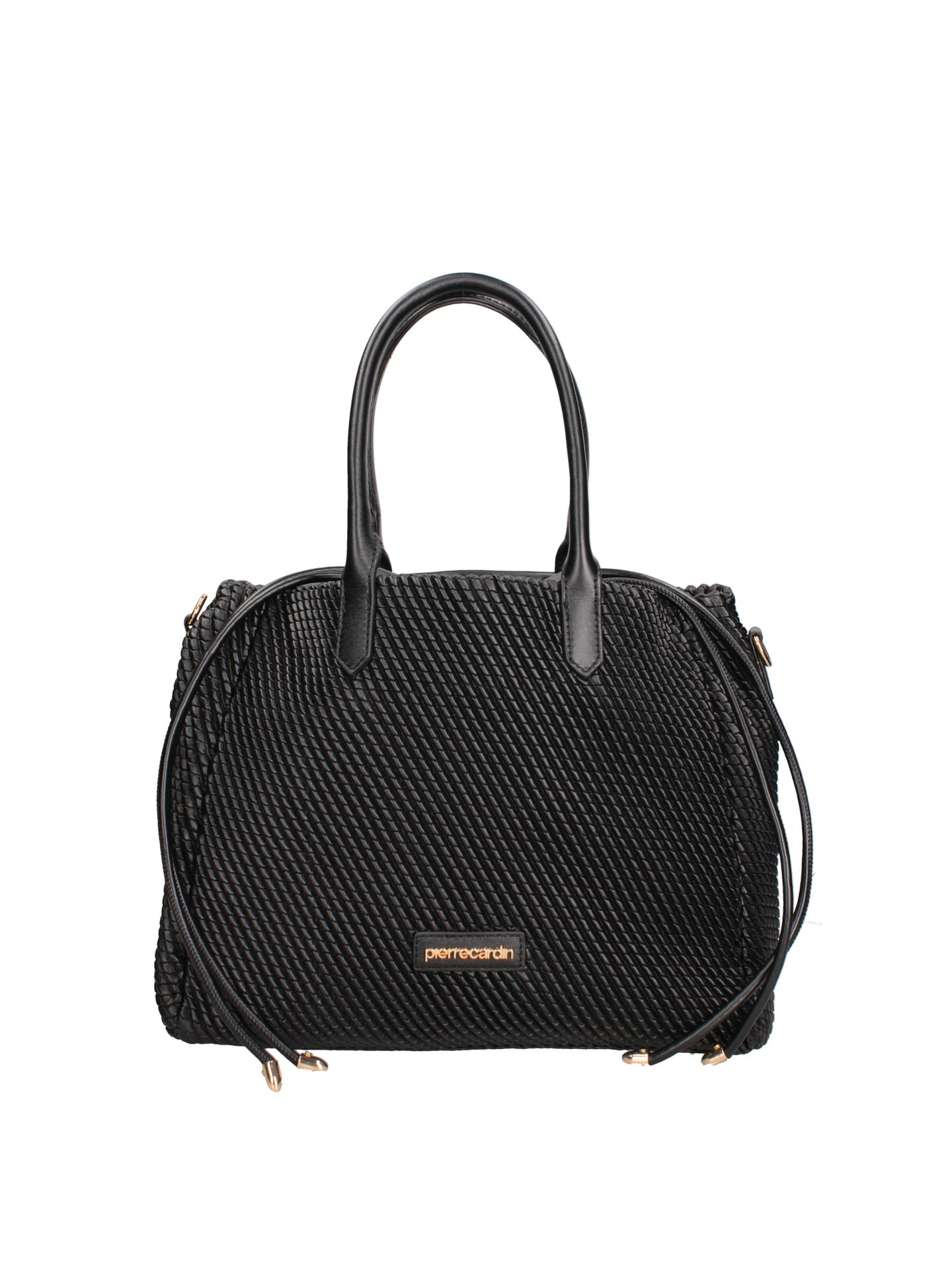 Borsa a Spalla in Polyester Nero Pierre Cardin