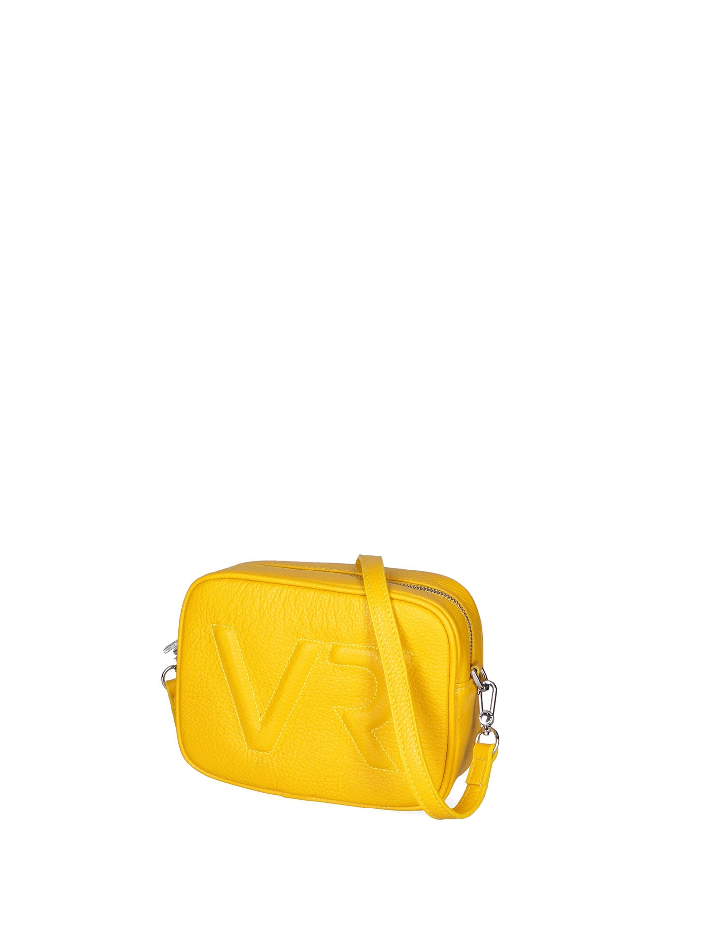Borsa a Tracolla in Dollaro Leather Giallo