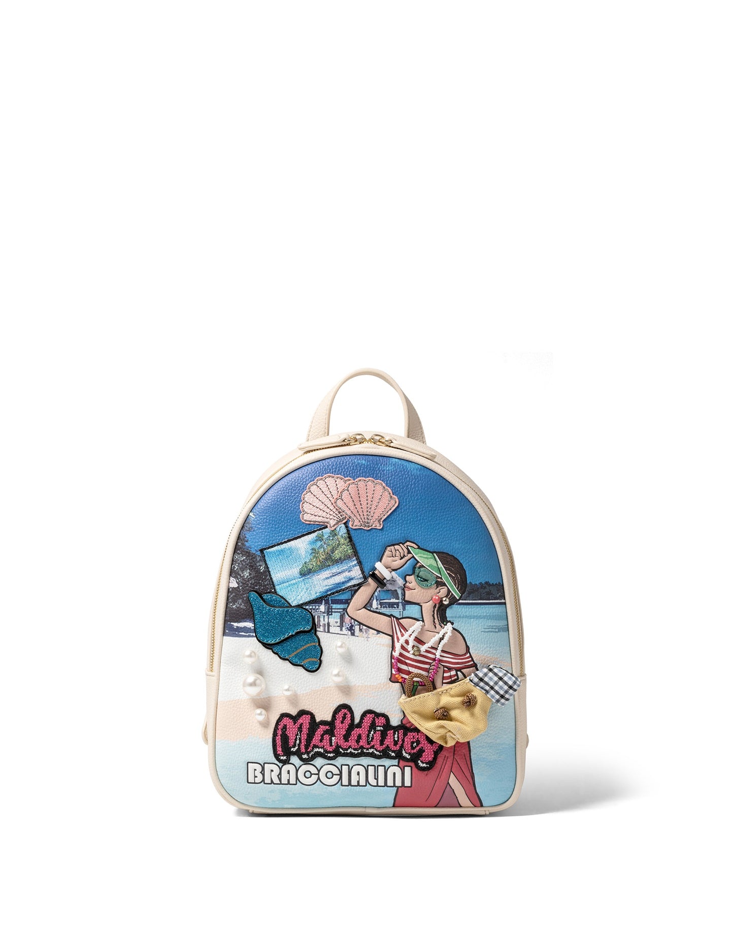 Zaino da Donna in Poliestere Multicolore Braccialini