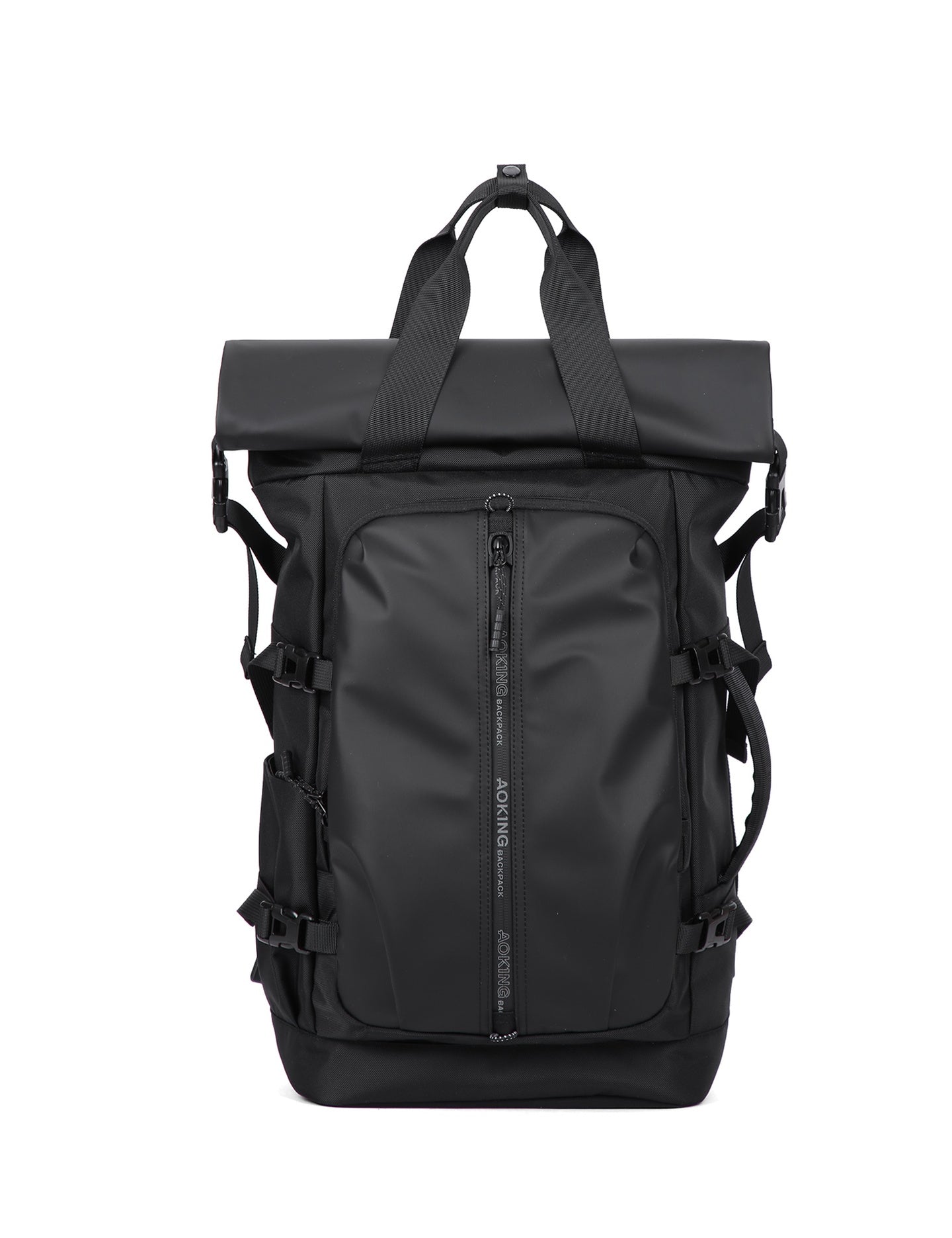 Zaino Unisex Silvanus Pro in Poliestere Nero Aoking