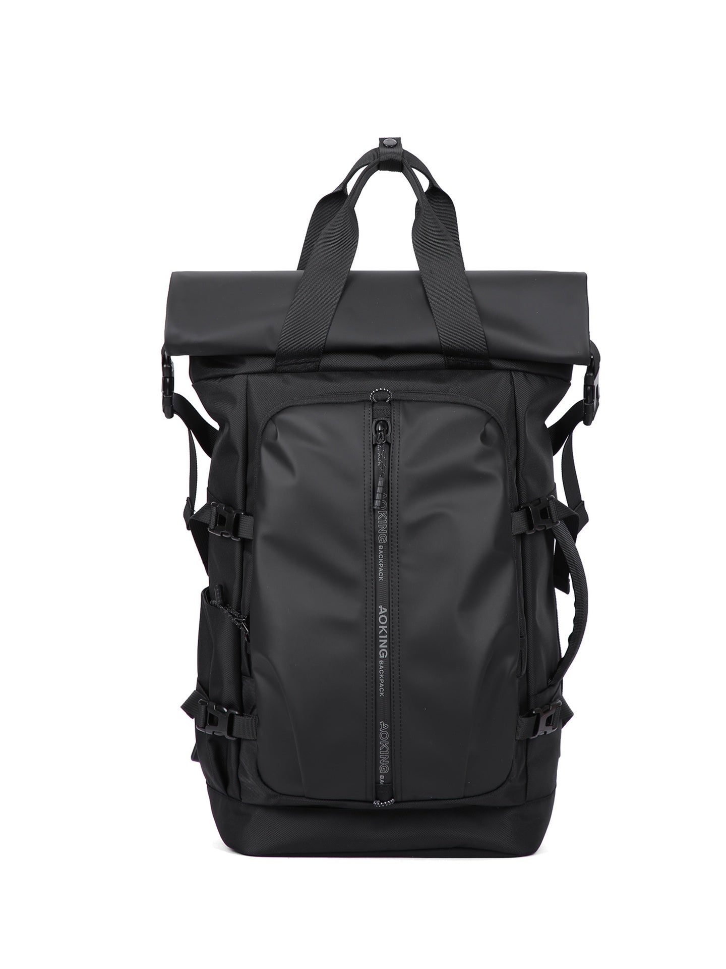Zaino Unisex Silvanus Pro in Poliestere Nero Aoking