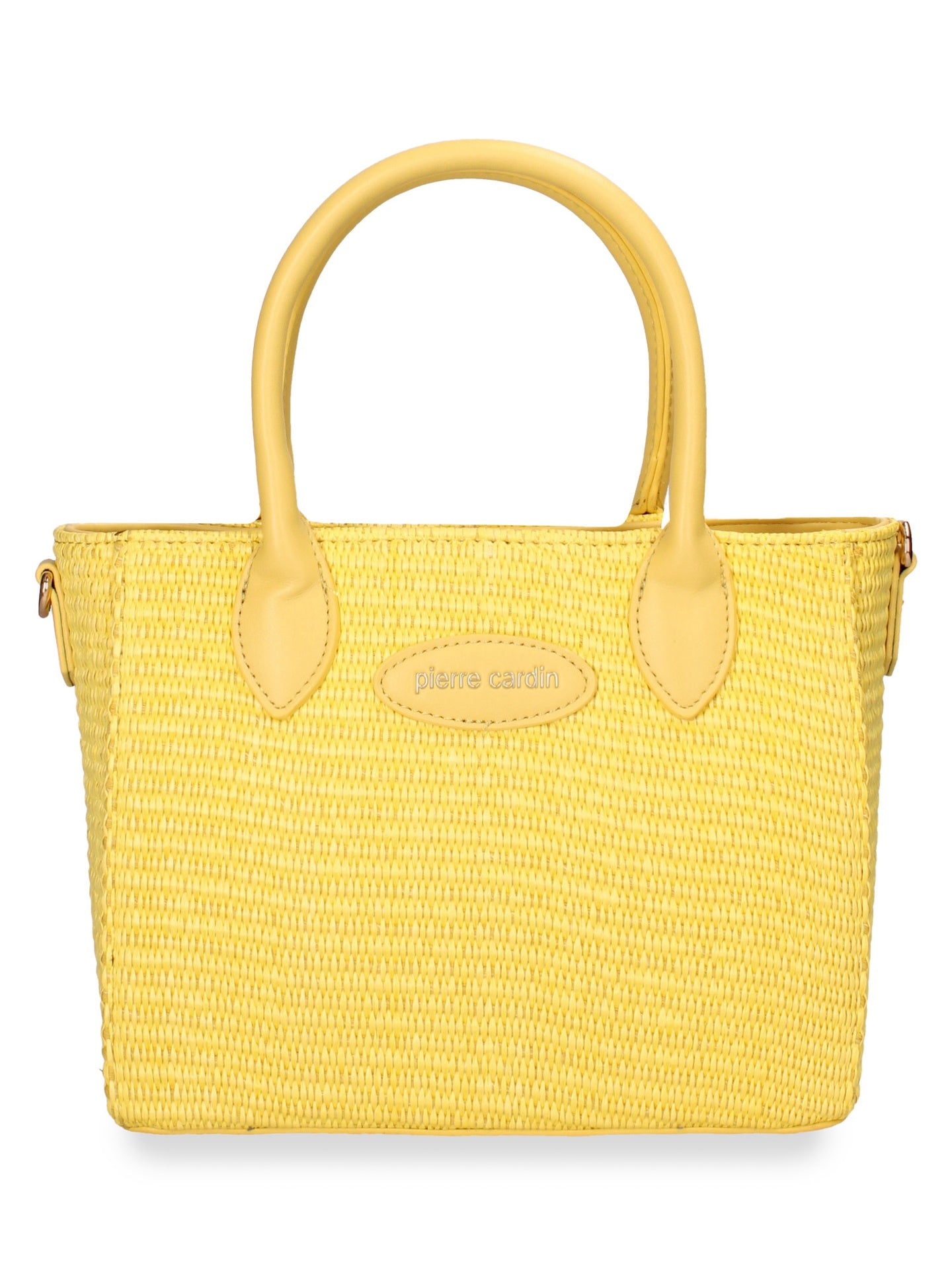 Borsa a Mano in Pelle Vegana Giallo Pierre Cardin