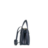 Borsa a Mano in Vera Pelle Navy