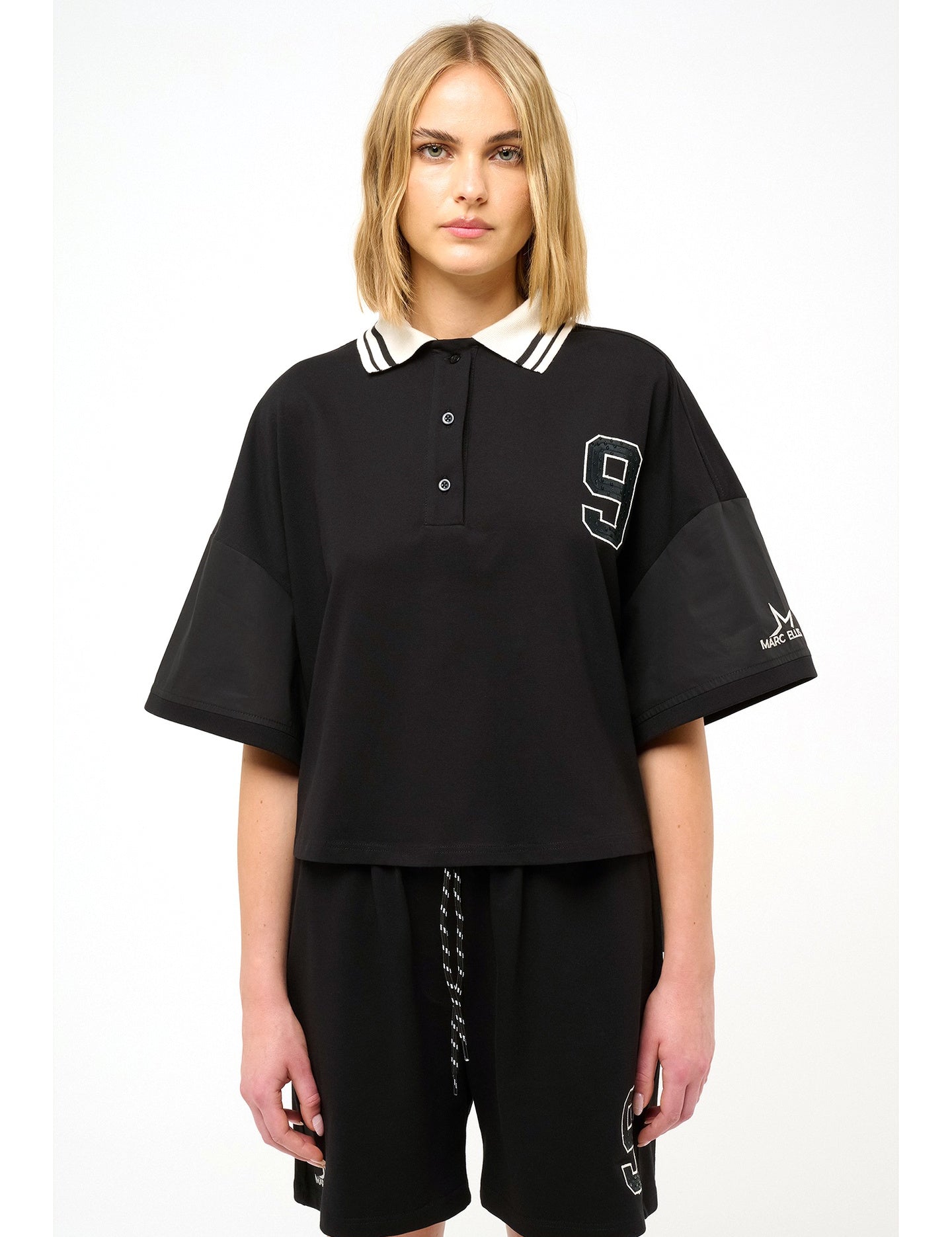 Maglia Donna Elowen Chic in Cotone Nero Marc Ellis