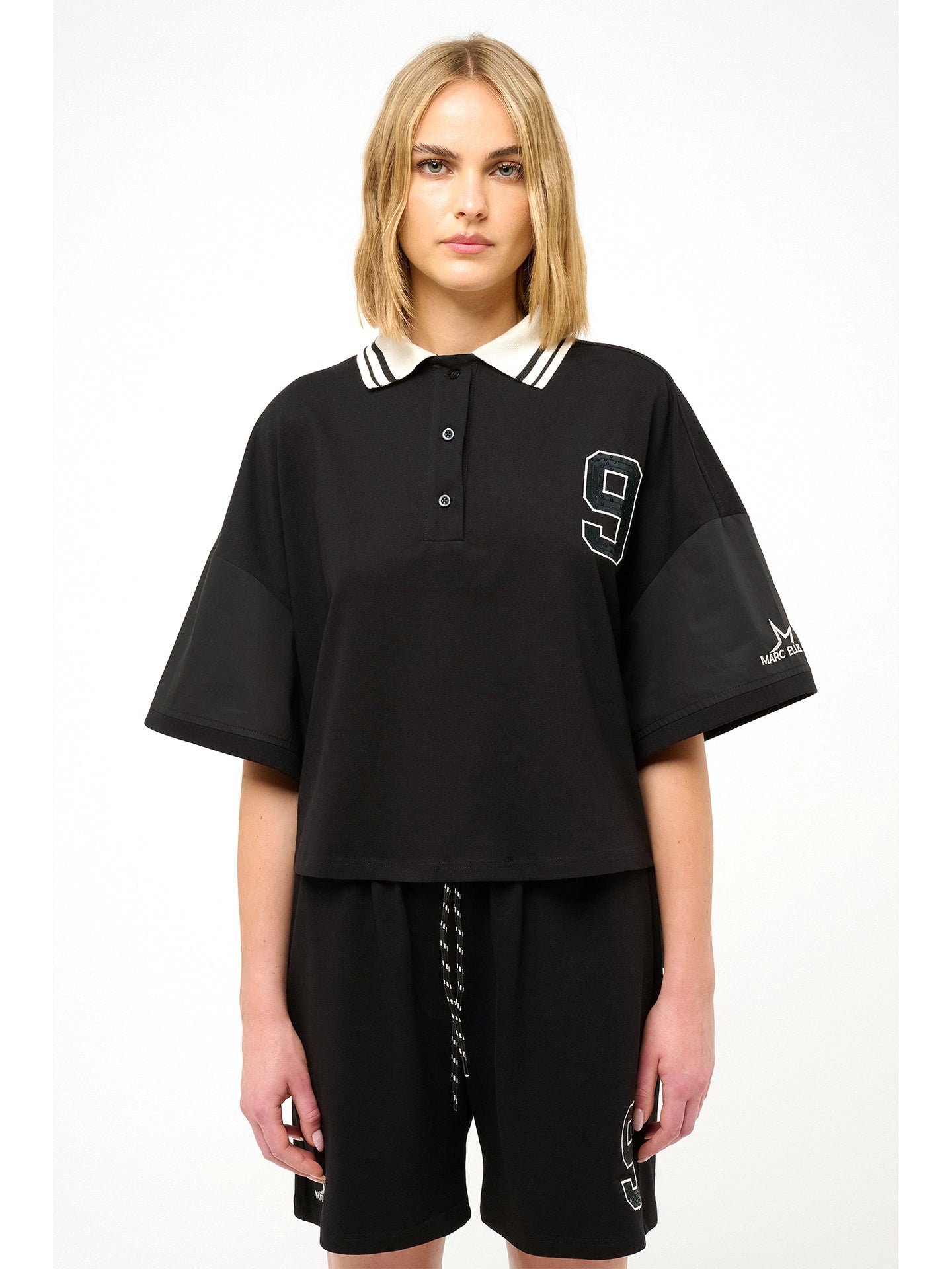 Maglia Donna Elowen Chic in Cotone Nero Marc Ellis