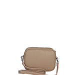 Borsa a Tracolla in Dollaro Leather Beige Scuro