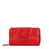 Portafoglio in Vera Pelle Rosso