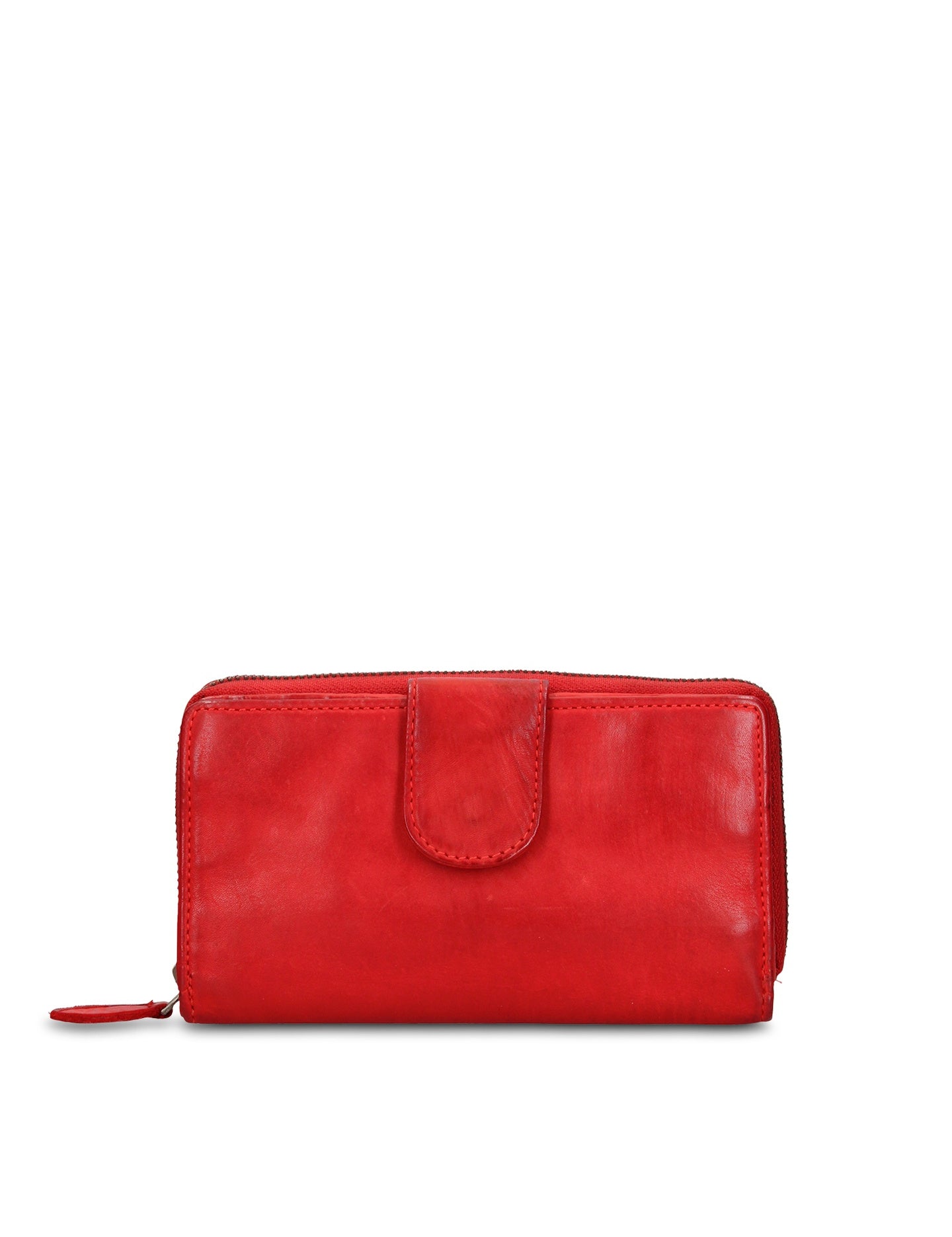 Portafoglio in Vera Pelle Rosso