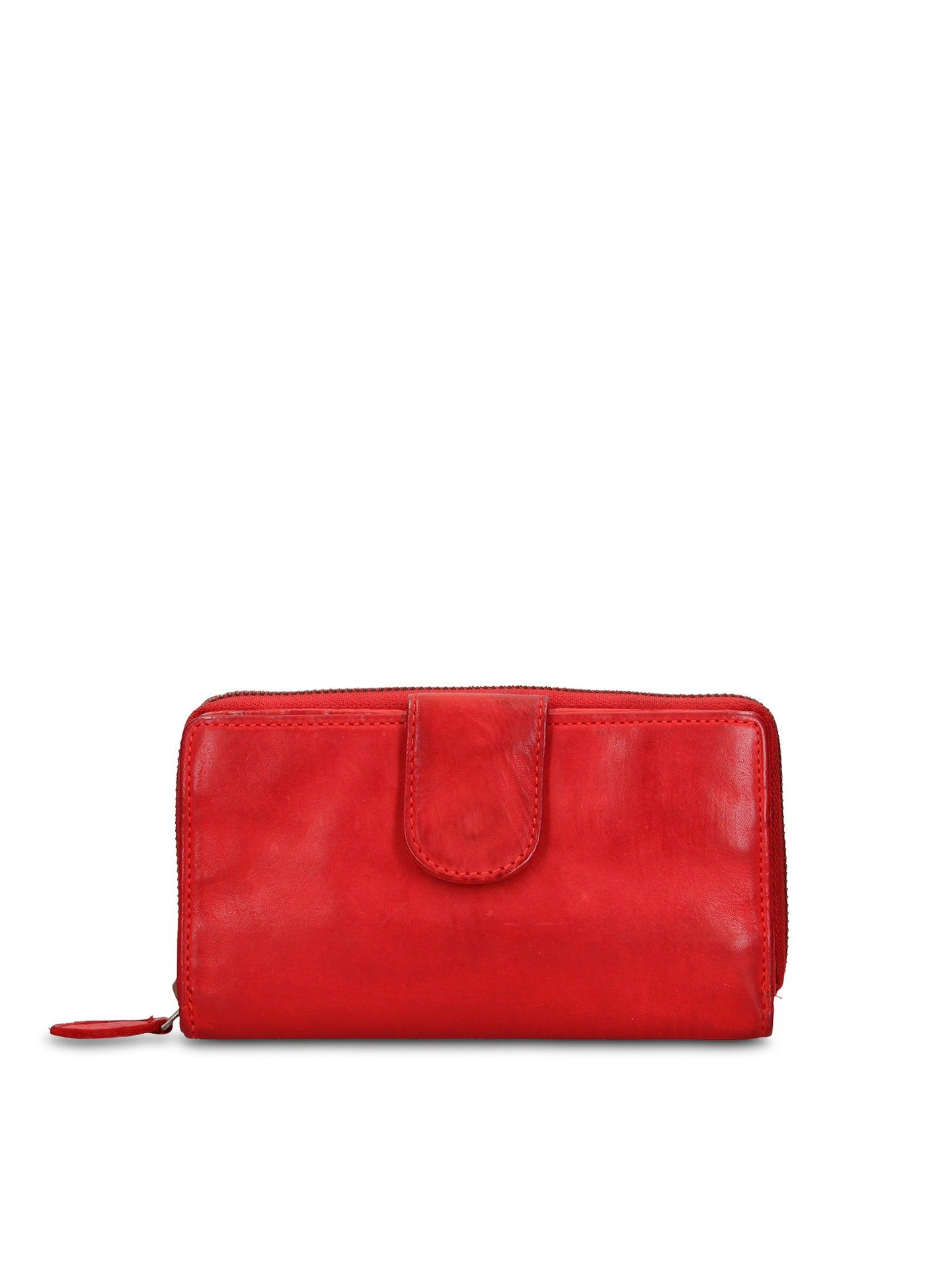 Portafoglio in Vera Pelle Rosso