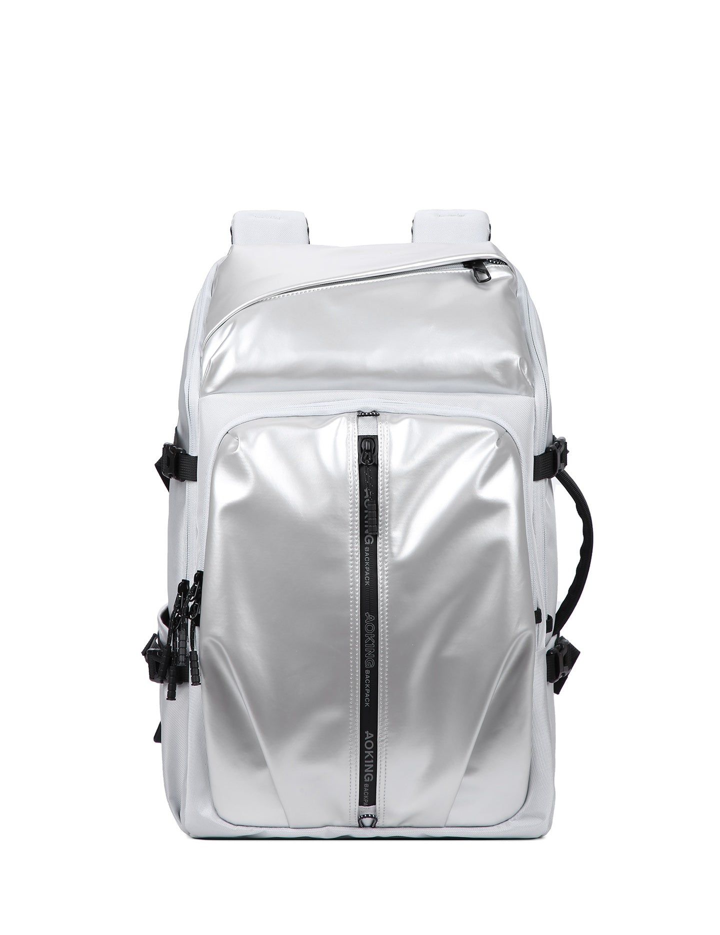 Zaino Unisex Solara Nova in Poliestere Grigio Aoking