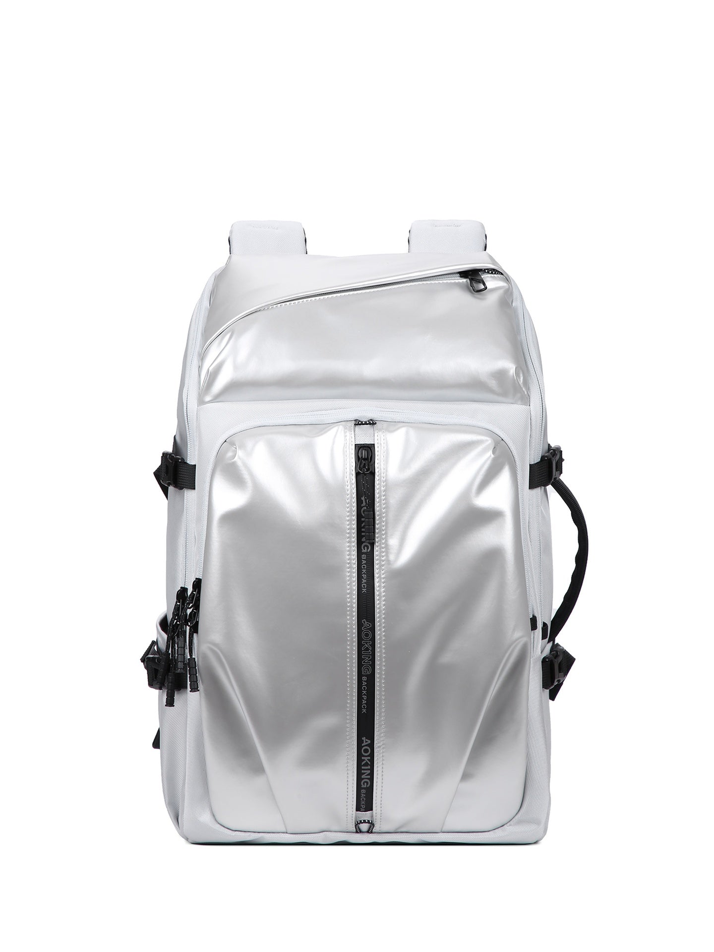 Zaino Unisex Solara Nova in Poliestere Grigio Aoking