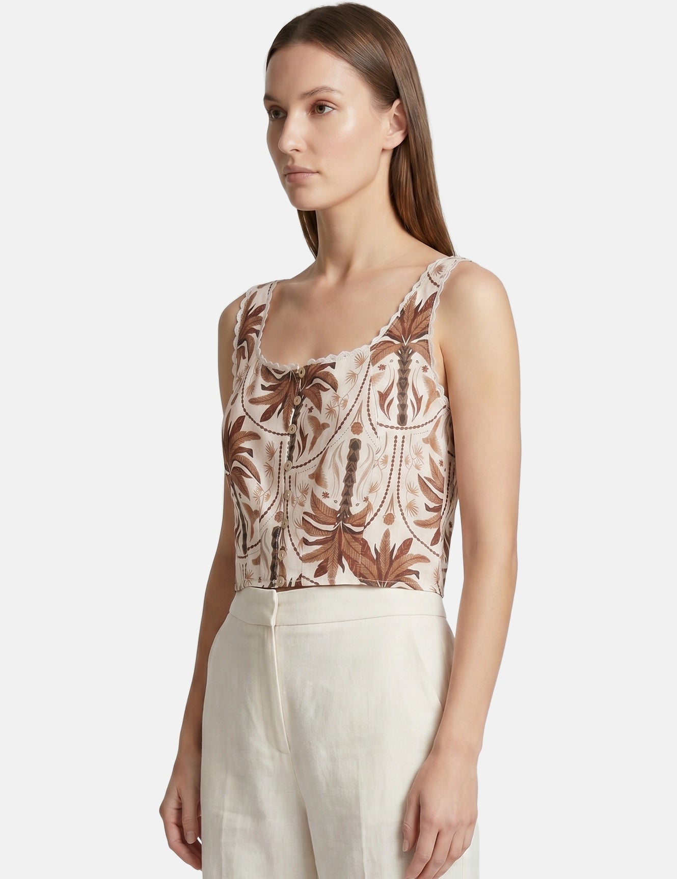 Vestito in Viscosa Taupe