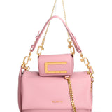 Kit borsa a spalla più tracolla CUSTO - Malva