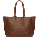 Borsa a Mano in 100% Cow Leather Bruciato Chiara Ferretti