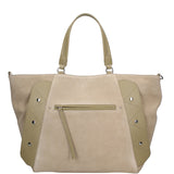 Borsa a Mano in Vera Pelle Verde Chiara Ferretti