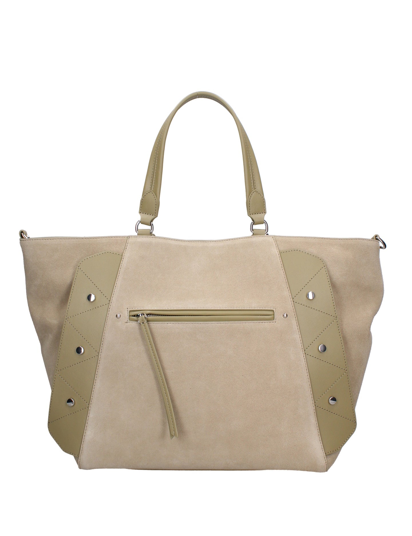 Borsa a Mano in Vera Pelle Verde Chiara Ferretti