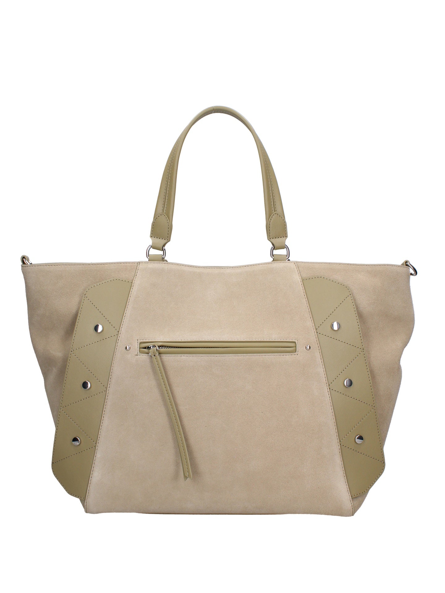Borsa a Mano in Vera Pelle Verde Chiara Ferretti