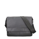 Borsa a Tracolla in Vera Pelle Nero