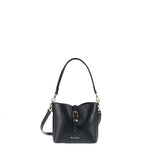 Borsa a Spalla in Vera Pelle Nero Pierre Cardin