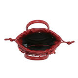 Bolso de hombro rojo de poliéster