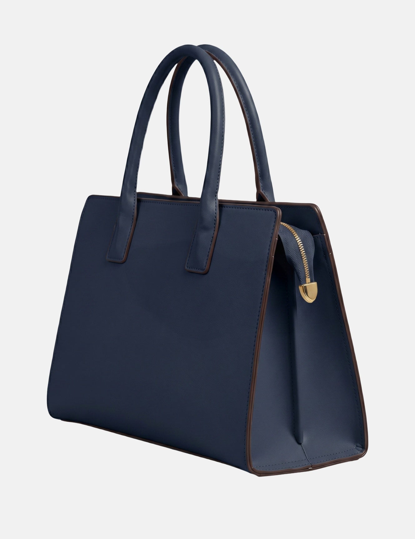 Borsa a spalla in Pelle Vegana Blue