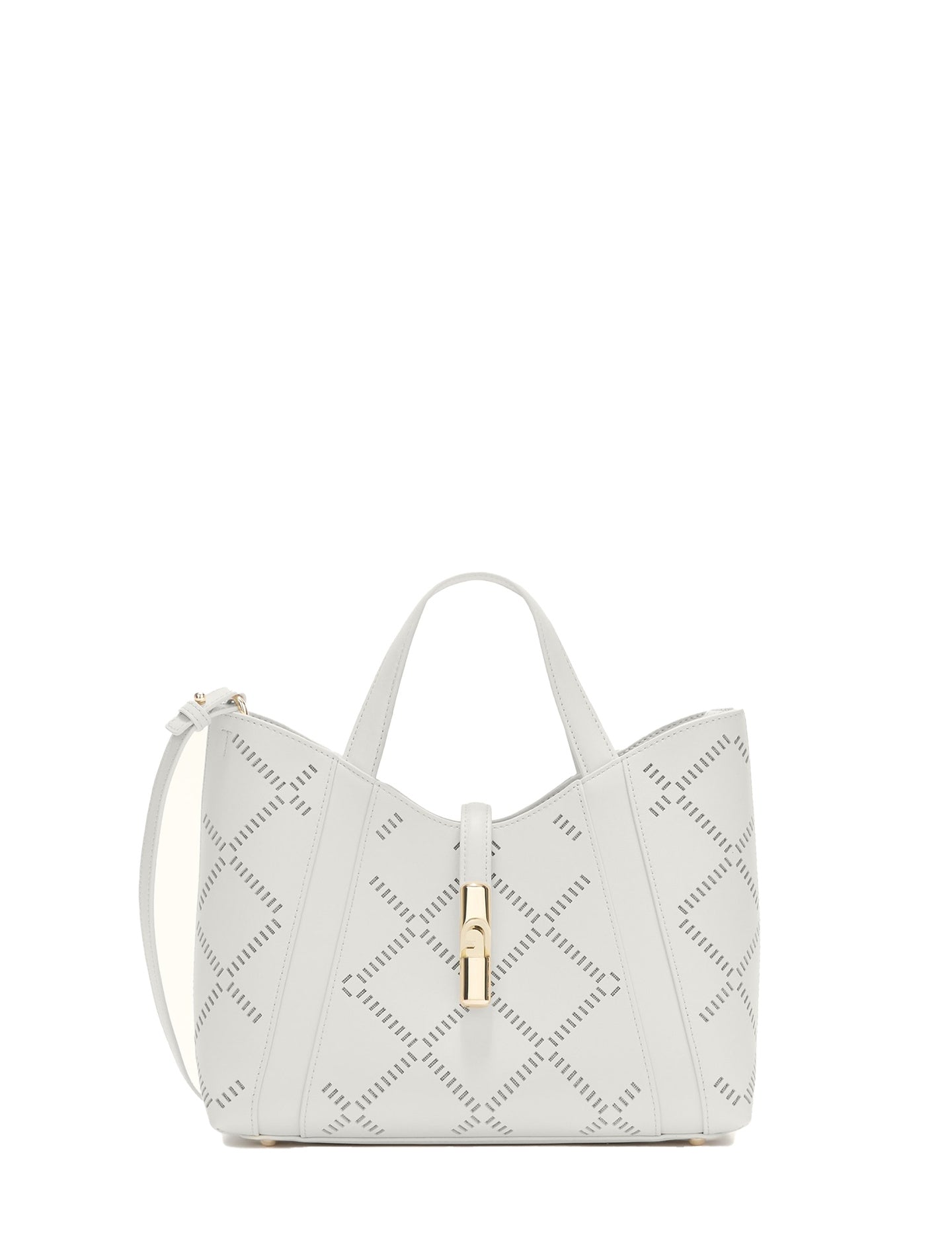 Borsa a Mano in Pelle Bianco Furla