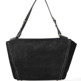 Borsa a Spalla in Vera Pelle Nero